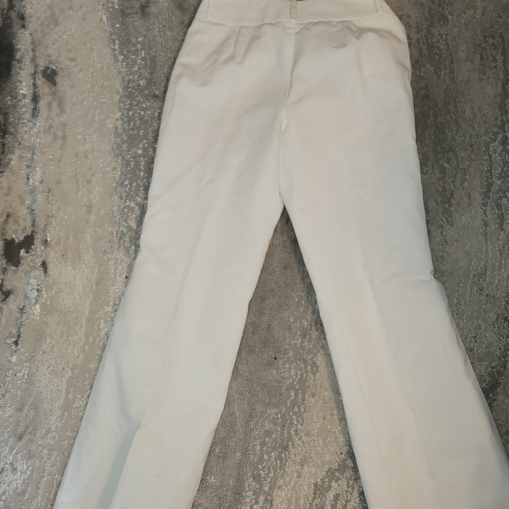 Ann Taylor White Boot Cut Pants